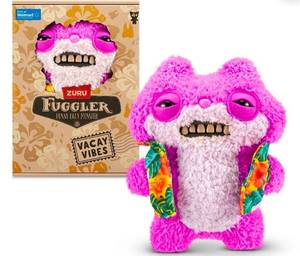 lot 16660 image: Vacay Vibes 9 inch (Sketchy Squirrel), Funny Ugly Monster Soft Plush Collectible. Needs to be Washed. - Retail $17