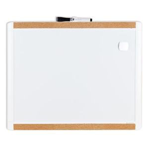 lot 20695 image: U Brands 16x20 Pin-it Frame Magnetic Dry Erase Board Value Pack Wall Mount Whiteboard with Magnets & Marker
