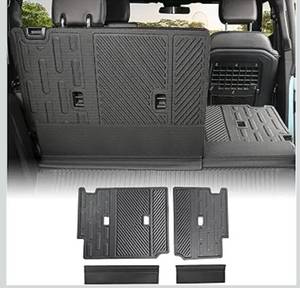 lot 3928 image: Mabett Rear Seat Back Cover Backrest Protector for Ford Bronco Accessories 2025 2021-2024 with Dog Seat Liner fit Bronco 4-Door 4 Pieces-with Folding Lip (NOT for 2-Door or Bronco Sport)