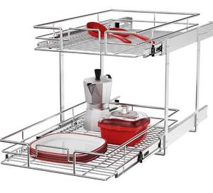 lot 3970 image: ROOMTEC Individual Pull Out Cabinet Organizer