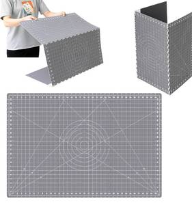 lot 7659 image: Teenyyou 24 x 36 Self Healing Folding Cutting Mat with Grid for Quilting, Sewing, Craft Hobby Board Sewing Cutting Mat for Quilting, Leather, Fabric, Crafting, Scrapbooking, Art, Clay