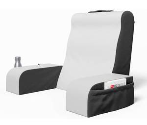 lot 7674 image: Wedge Reading Cushion, Blue