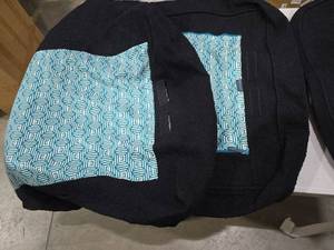 lot 7683 image: Lovesick Cushion Covers Black 3 Pcs