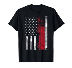 lot 7701 image: US American Flag Semi Truck Driver 18 Wheeler Trucker Gift Short Sleeve T-Shirt 3XL