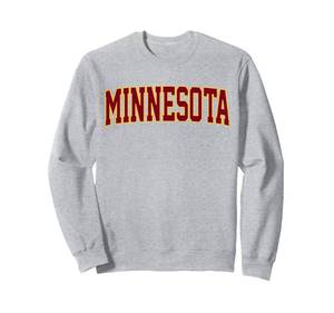 lot 7724 image: Retro Minnesota Tee Vintage Minnesota Gold Maroon Throwback Sweatshirt M