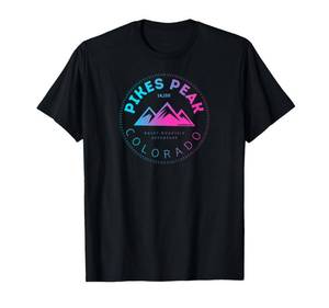 lot 7730 image: Pikes Peak Colorado - Rocky Mountain Retro T-Shirt M