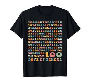 lot 7731 image: 100 Days Math Numbers 100th Day of School Teacher Kids T-Shirt S