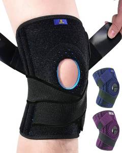 lot 7734 image: ABYON Knee Brace for Men and Women for Meniscus Tear, ACL, Arthritis. Knee Support with Dual Side Stabilizers & Crossed Compression Straps Maximum Support for Pain Relief and Fast Recovery - Plus Size - Please Check Sizing Video Before Buying