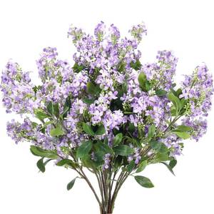 lot 7834 image: Thiccywoov 10 Pcs 30 Artificial Lilac Flowers Fake Delphinium Antirrhinum Stem Silk Artificial Flower Branch Floral Arrangement for Vase Centerpieces Wedding Bouquet Home (Purple)
