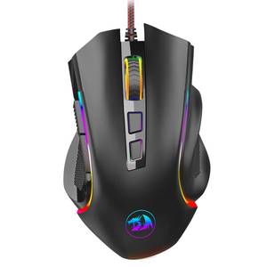 lot 7879 image: Redragon M602 Gaming Mouse, Ergonomic RGB Gaming Mouse Wired with 7200 Adjustable DPI, 9 Programmable Buttons, Professional Software for Gamer Office Black
