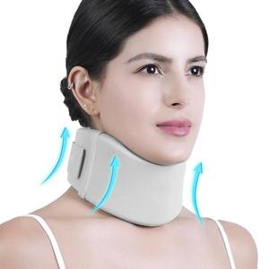 lot 7889 image: Artelse Ice Silk Neck Brace - Soft, Breathable Cervical Collar for Pain Relief & Posture Correction - Washabel Anti-Snoring Support for Comfortable Sleep - Ideal for Office Workers
