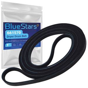 lot 7897 image: Ultra Durable 661570 3387610 Dryer Drum Belt - Compatible with Whirlpool Kenmore - Replaces AP5983729 661570V 3389728 3393999 PS11722115 WED94HEXW0 WED94HEXW1