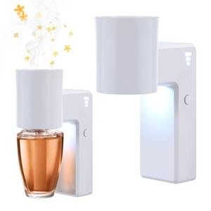 lot 7920 image: 2 Pcs Wall Fragrance Plug in with Night Light Compatible with Bath and Body Works Wallflowers, with 3-Speed Adjustable Fragrance Essential Oil Diffuser for Home, White
