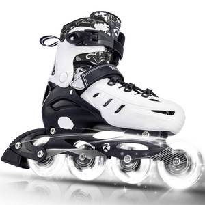 lot 7938 image: Inline Skates for Women Men Fun Illuminating Skates Adult Female Male Kids Girls Boys Patines para Mujer Size 7 8