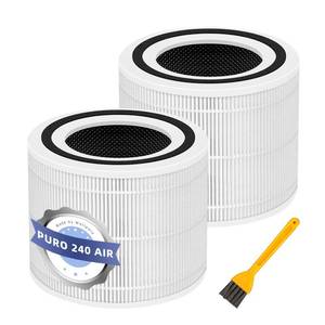 lot 7962 image: 240 True HEPA Replacement Filter for Puro 240 Air Purifier,3-in-1 High-Efficiency HP-14 with Activated Carbon Filter,2 Pack