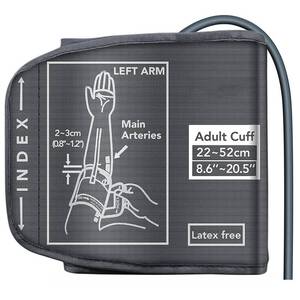 lot 7981 image: Replacement Extra Large Cuff for Omron BP Monitors 22-52CM Big Arm - Adjustable XL Blood Pressure Cuff, Includes 6 Universal Interface, Blood Pressure Monitors Large Cuff Compatible