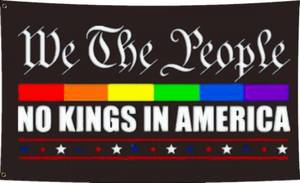 lot 7988 image: JOLCAHEU No Kings In America Flag 2x3FT,Flags with 2 Brass Grommets,Durable Polyester. (B, 2x3ft)