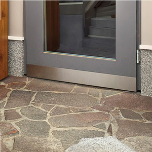 lot 3981 image: Stainless steell Door Plate 29.5 x 2