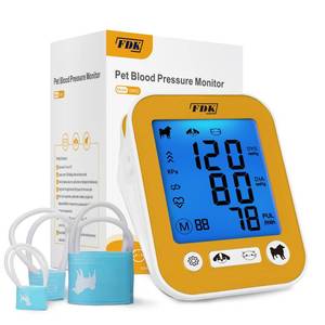 lot 8020 image: Veterinary Blood Pressure Monitor for Pet Dog and Cat, Animal Automatic Digital BP Machine with Large LCD Screen Backlight 3 Cuffs 270 Data Memory Silent