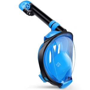 lot 8025 image: Greatever G2 Full Face Snorkel Mask with Latest Dry Top System,Foldable 180 Degree Panoramic View Snorkeling Mask with Camera Mount,Safe Breathing,Anti-Leak&Anti-Fog