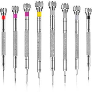 lot 8027 image: Chumia 8 Pieces Precision Jewelers Screwdriver Set, Micro Watch Repair Screwdriver Set 0.6-1.6 mm for Watch, Eyeglasses, Jewelry Work, Electronics Repair(Flathead, Phillips)