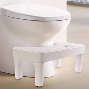lot 8041 image: 6.7 Inch Toilet Stool for Bathroom,Non-Slip Potty Stool for Pooping,Toilet Step Stool for AdultsSeniorsKids