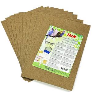 lot 4751 image: S&X Gravel Paper for Bird Cage 10-Pack 11 x 17 Gravel Liner Paper Sand Sheets Bird Cage Liners