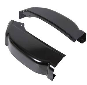 lot 4752 image: Cab Corners Compatible with 1999-2007 Chevy Chevrolet Silverado GMC Sierra 4 Door Extended Cab Trucks Replacement for 0856-115 0856-116 Black (Pair)