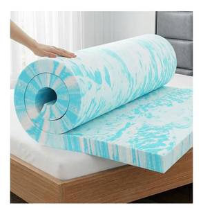 lot 4756 image: OLIXIS Gel Memory Foam Mattress Topper, Queen 2 Inch,