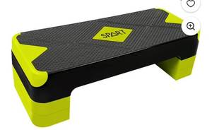 lot 4775 image: SPART Adjustable Workout Aerobic Stepper Step Platform Trainer with 4 Risers