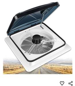 lot 4790 image: RV Roof Vent Fan 6-Speed-Reversible