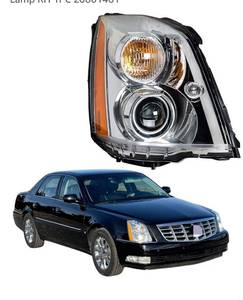 lot 4798 image: Passenger Side Headlights Assembly HID Replacement for DTS 2008-2011 Housing Chrome Lamp RH 1PC 20861481