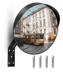 lot 4800 image: 18-Inch Convex Security Corner Mirror