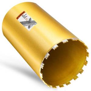 lot 4816 image: DaduoRi 8 Inch Wet Core Drill Bit, 8 Core Bits for Concrete, 1-14-7 Thread, 14 Drilling Depth Diamond Core Drill for Concrete with Rebar, Masonry, Brick Block,Cement, Stucco, Stone (203mm)