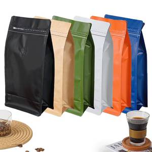 lot 4848 image: Roppolo 50 Pcs 16oz Orange Long Coffee Bean Bags with Valve, Easy Tear Open & Repeating Sealed Zipper, Heat-Seal Stand Up & Flat Bottom Coffee Bag, Capacity(1 lb, Orange)