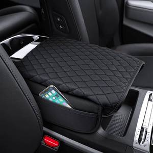 lot 4859 image: Shademax Center Console Cover for Kia Carnival KA4 2022-2024 2025 2026 Accessories Armrest Cover Console Cushion Pad Leather MPV Armrest Seat Box Cover Console Lid Protector with Pockets Storage Bag