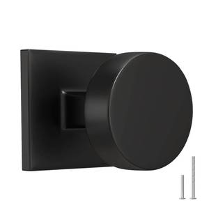 lot 4871 image: Banqin 25 Pack Black Cabinet Knobs for Cabinets Drawers,Square and Round Black Dresser Drawer Knobs, Aluminium Alloy Kitchen Hardware