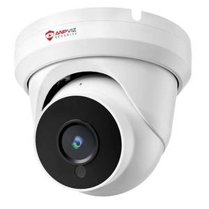 lot 4874 image: Anpviz 4MP PoE IP Turret Camera with MicrophoneAudio, IP Security Camera Outdoor Indoor, Night Vision 50ft, Waterproof IP66, 110° Wide Angle 2.8mm Lens, 247 Recording, NDAA, IPC-D3240W-S (U Series)