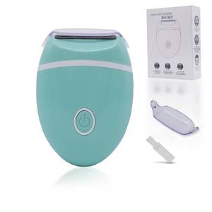 lot 4887 image: Electric Hair Shaver for Women Compact, Cordless Wet &amp Dry Razor for Smooth Body &amp Dual Trimmers Bikini Line and Quick, Travel-Friendly.BEAUTISILK (Green)