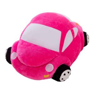 lot 4890 image: zhidiloveyou Car Plush Pink Stuffed Car Shaped Pillow Cute Toy Decor Gifts for Kids 11.8 inch