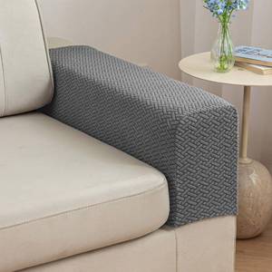 lot 4959 image: Disayu 2Pcs Couch Arm Covers, Armrest Cover for Sofa, Sofa Arms Covers Washable Arms with Twist Pins Soft,Skin-Friendly for Pets (Texture Gray, Armrest Cover)