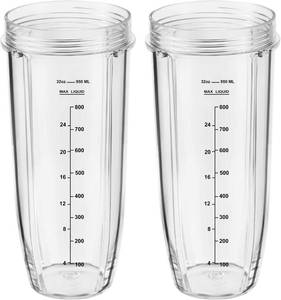 lot 4978 image: Replacement Part for Nutri Ninja Blender 2-Pack 32oz Replacement Cups Compatible with Nutri Ninja Auto-iQ Series Blenders