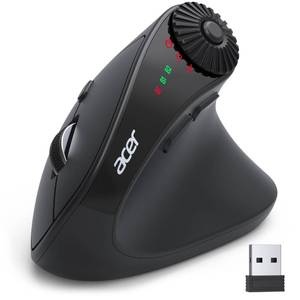 lot 4991 image: acer Ergonomic Mouse Wireless with Side Scroll Wheel, Bluetooth Mouse for Laptop(BT5.22.4GHz), Office Vertical Computer Mice, Small to Medium Sized Hands Ergo Mice, 8 Buttons for PC, MacBook Neo