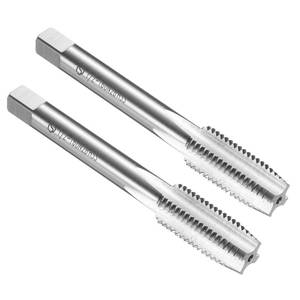 lot 5002 image: uxcell 2pcs Hand Bottom Tap 12-16 UNC 2B Thread Bottoming Style Threading Taps High Speed Steel HSS6542 Straight Flutes Screw Tapping Tool