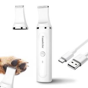 lot 5013 image: Fumeister Dog Clippers for Grooming, Cordless Waterproof Dog Hair Trimmer with Type-C Charging, Low Noise for Trimming Cats & Dogs Specific Areas Around Paws, Eyes & More (White)