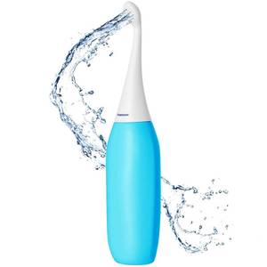 lot 5022 image: HappyPo The Original XL Butt Shower - Portable Bidet with 50% More Volume - The Easy-Bidet 2.0 Replaces Wet Wipes and Shower Toilet - Portable Bum Spray for Travel - Raspberry