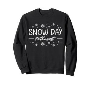 lot 5103 image: Snow Day Enthusiast Christmas Teacher Winter Holiday Sweatshirt Medium