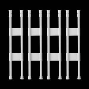 lot 5141 image: Reggory 4 Sets Double RV Refrigerator Bars, 15.8-27.6 Inches Non-Slip Adjustable RV Fridge Tension Rods, for Camper Refrigerator, Kitchen, Bookshelf, Cupboard-White