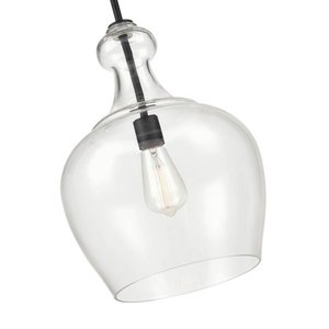 lot 5170 image: Millennium Lighting Corra 1 Light Pendant Fixture in Matte Black
