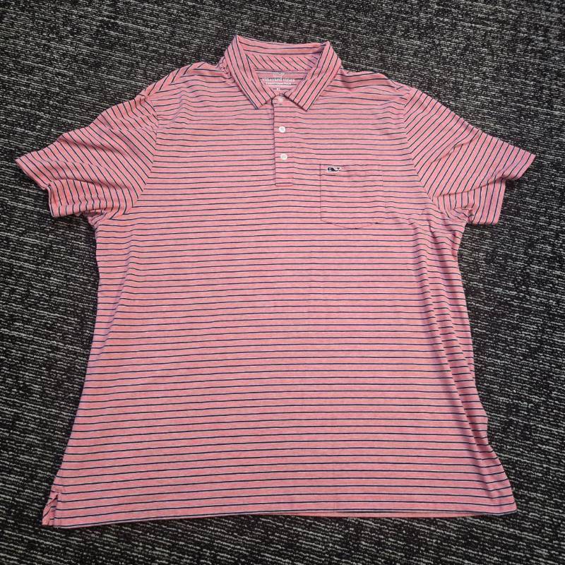 lot 379 image: Vineyard Vines Edgartown Striped Polo Shirt Size XL